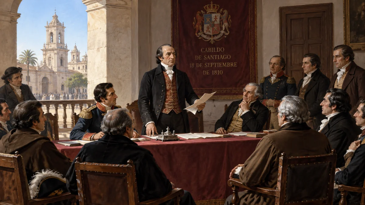 Primera Junta Nacional de Gobierno de Chile, efeméride histórica de Chile