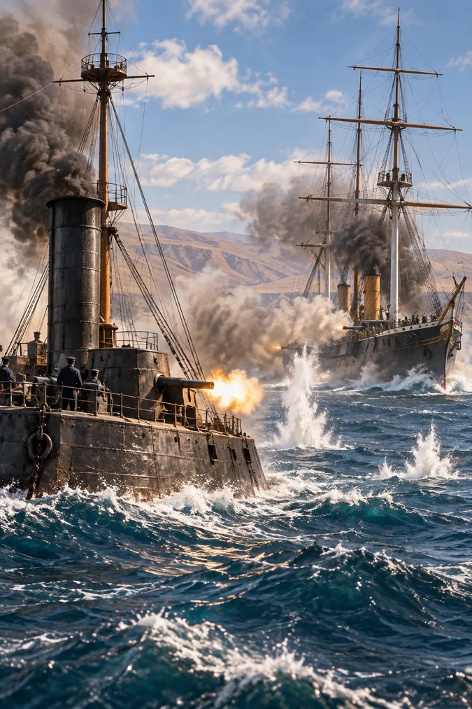 Combate Naval de Angamos y captura del Huáscar, efeméride histórica de Chile