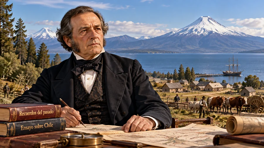 6 de septiembre de 1886: fallece Vicente Pérez Rosales, escritor y pionero del sur de Chile