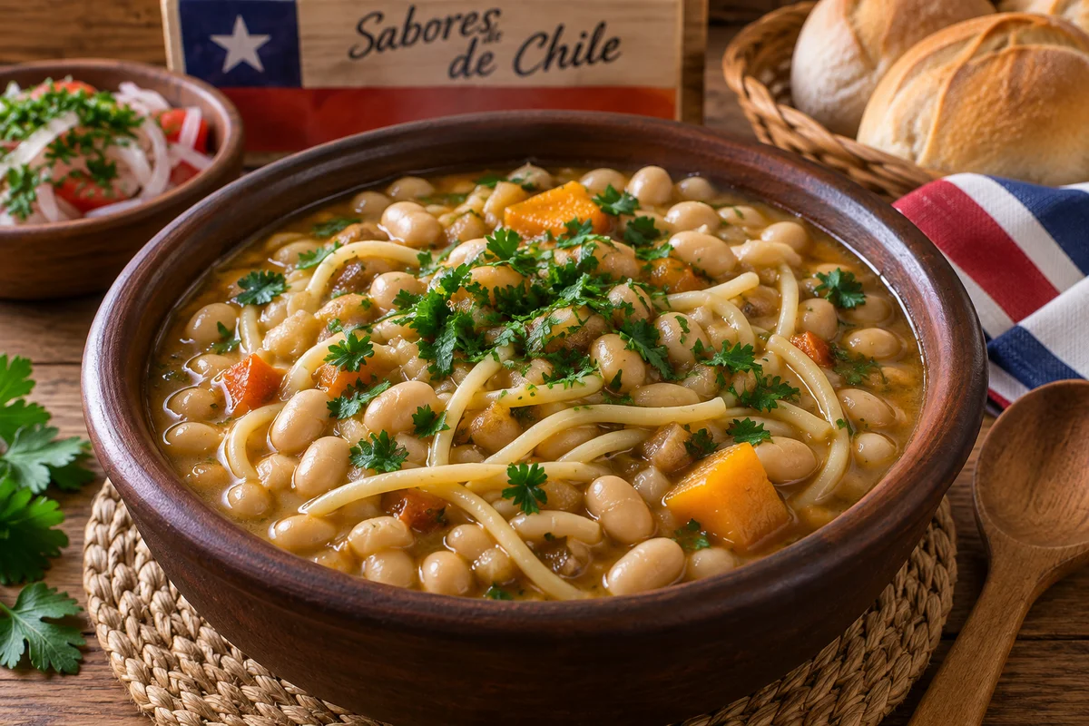 Porotos con riendas, receta chilena tradicional