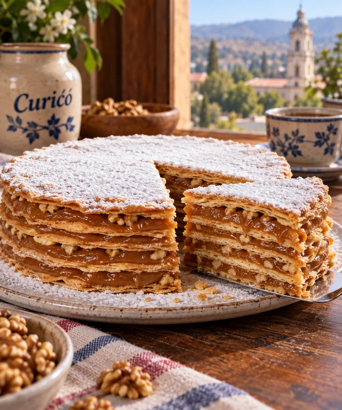 Torta Curicana tradicional, receta chilena tradicional