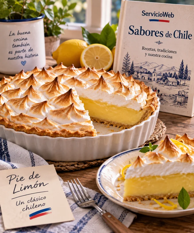 Pie de limón chileno, receta chilena tradicional