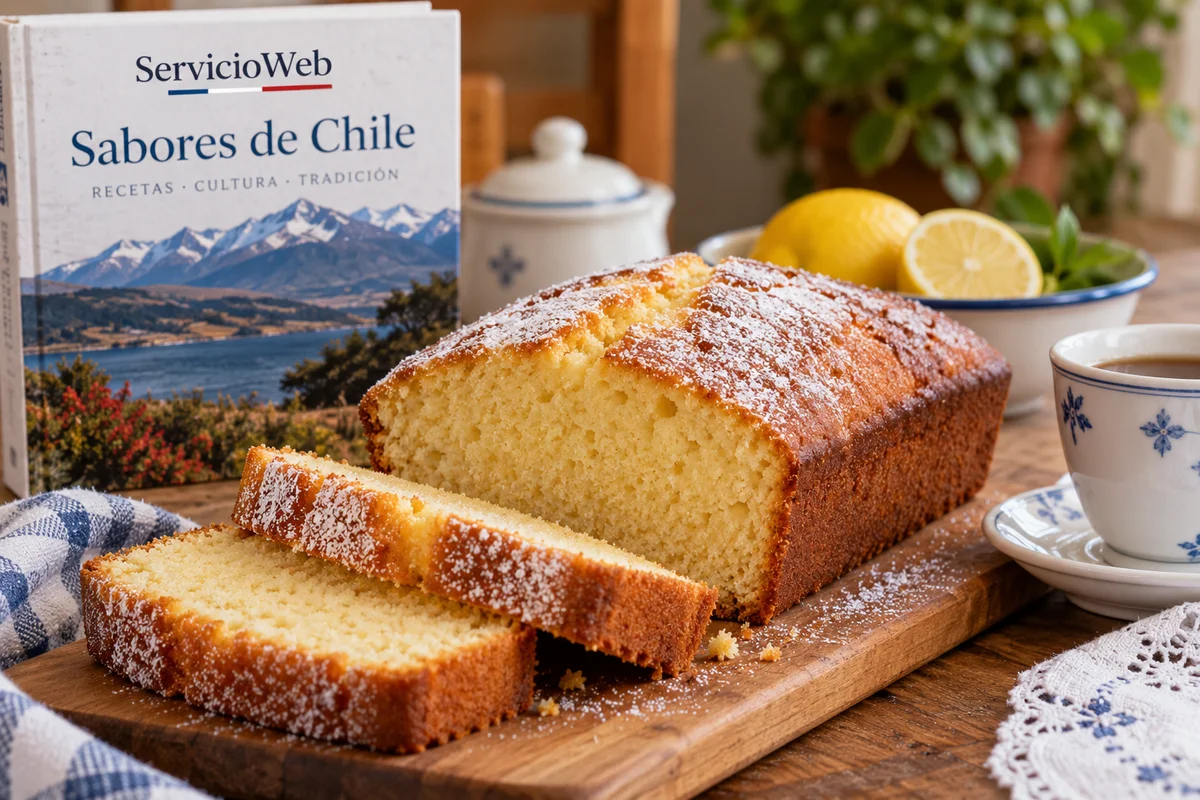 Queque de yogurt chileno, receta chilena tradicional