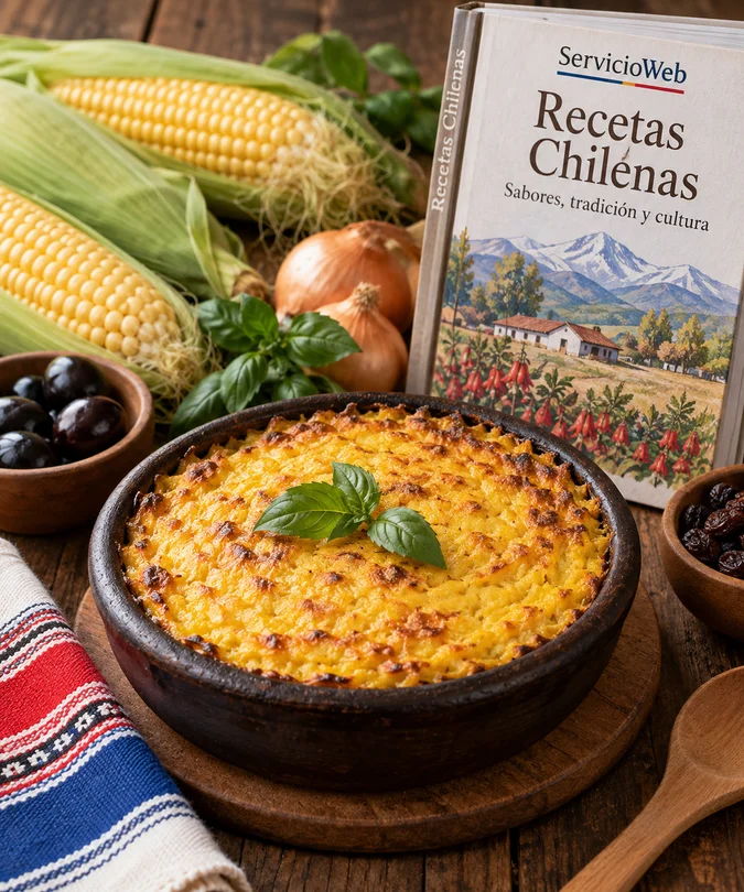 Pastel de choclo chileno, receta chilena tradicional