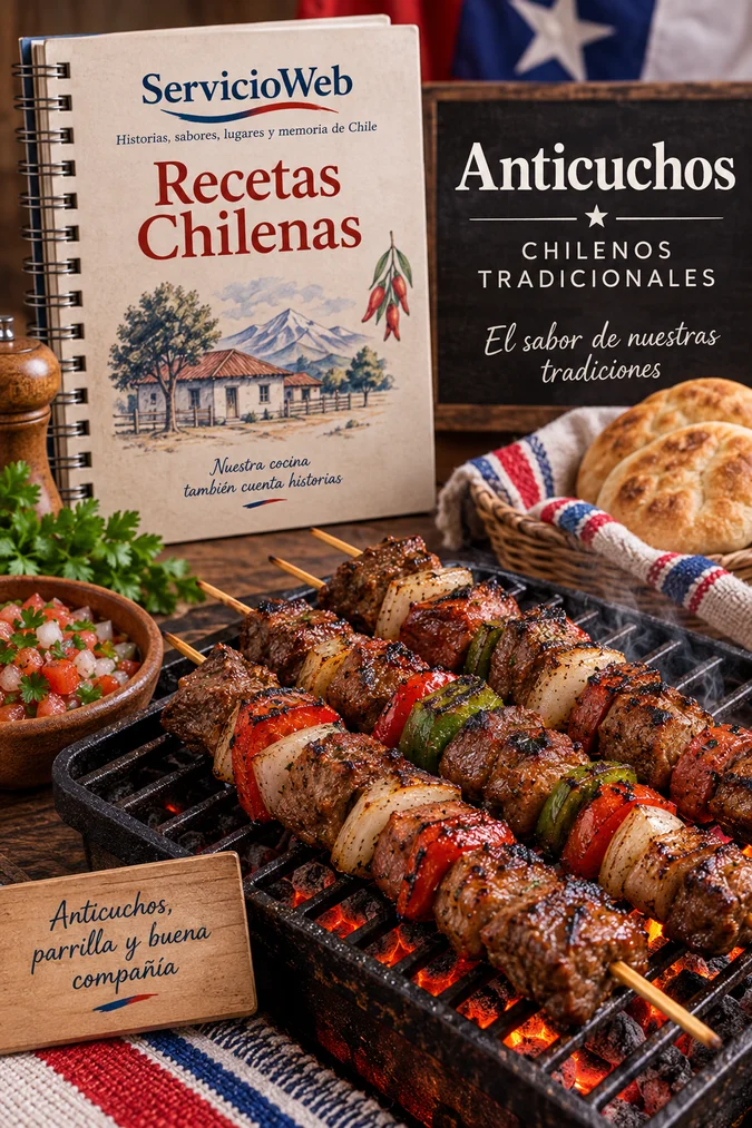 Anticuchos chilenos tradicionales, receta chilena tradicional