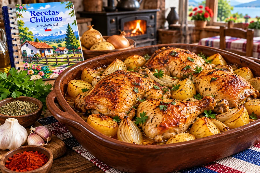 Pollo al horno chileno