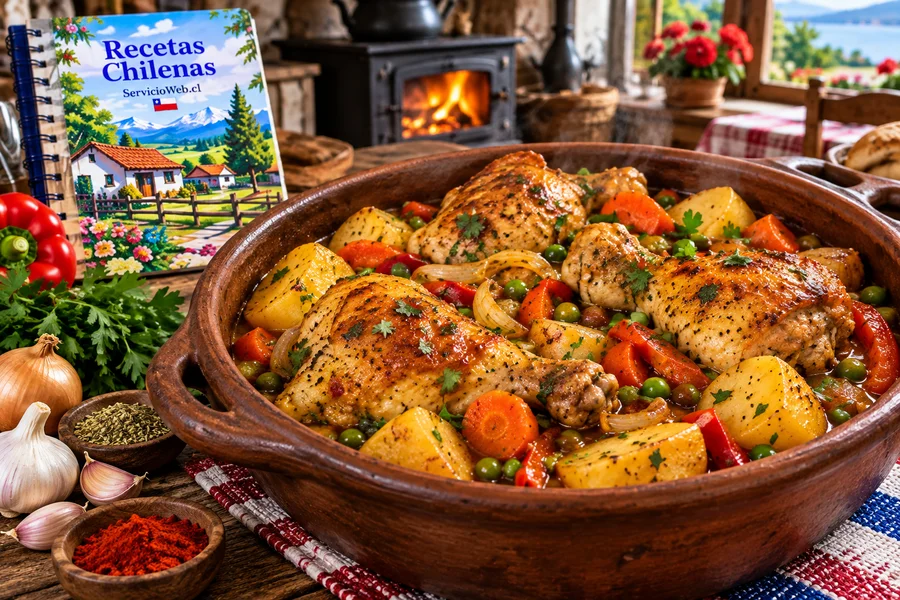Estofado de pollo chileno